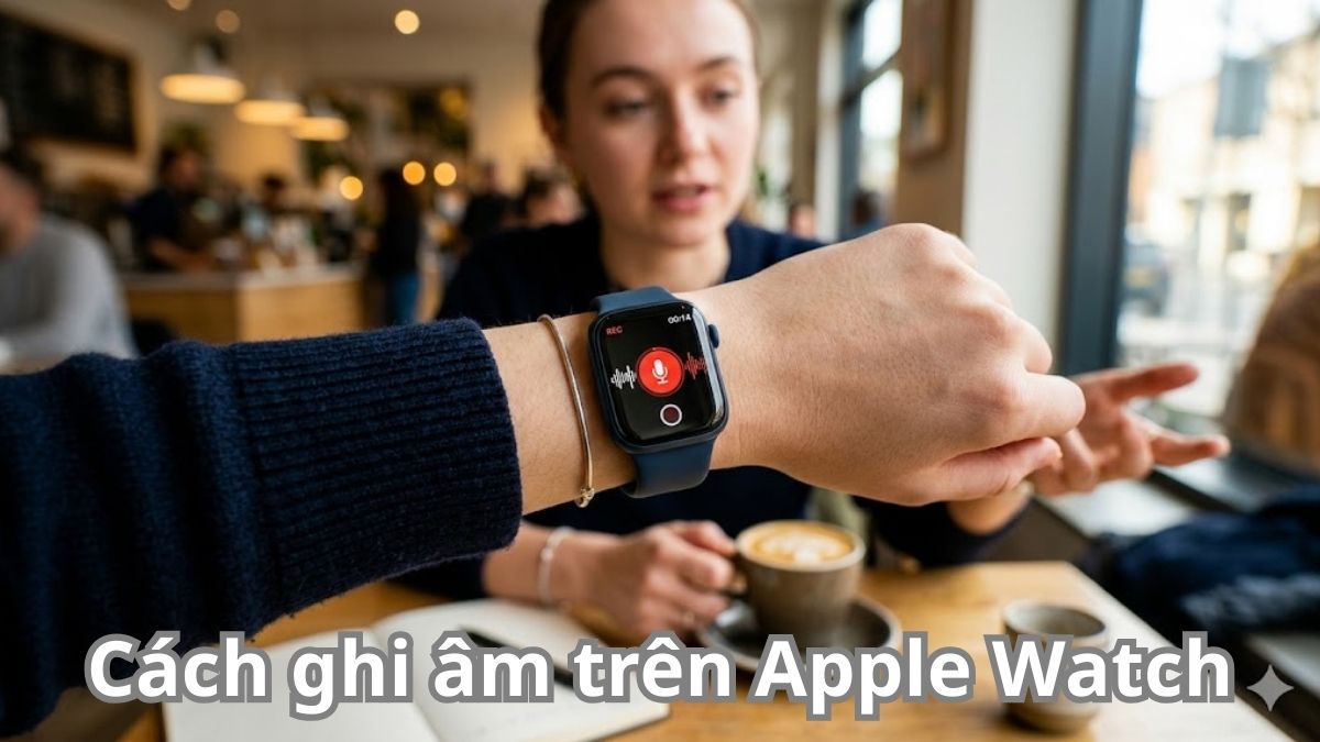 Cách ghi âm trên Apple Watch: Âm thanh chất lượng cao